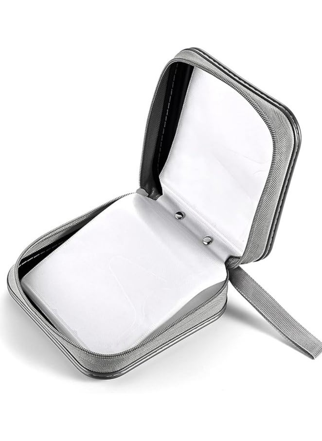 DVD Case, 48 Capacity CD Case Portable CD Case Holder Storage Hard Plastic DVD CD Wallet Holder Organizer for Car