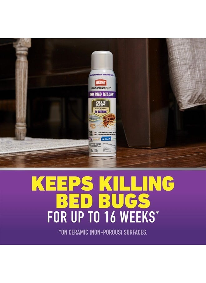 Home Defense Max Bed Bug Killer - Also Kills Fleas & Brown Dog Ticks, Spot Treatment, 18 oz