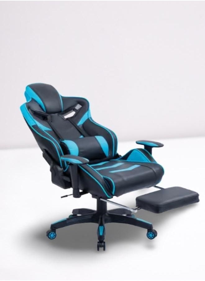 Ragnar High Quality New Design Breathable Gamer's Full Reclining Adjustable Office chair , Gaming Chair In Blue And Black Sh-8889