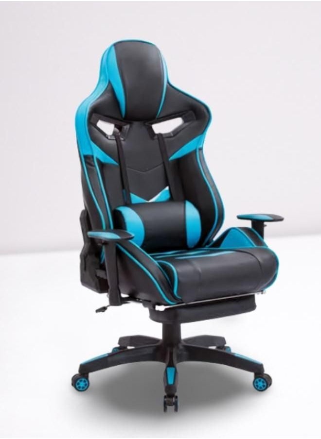 Ragnar High Quality New Design Breathable Gamer's Full Reclining Adjustable Office chair , Gaming Chair In Blue And Black Sh-8889