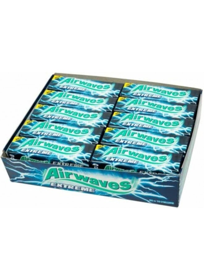 Wrigleys Airwaves Extreme Menthol and Eucalytus - Case of 30