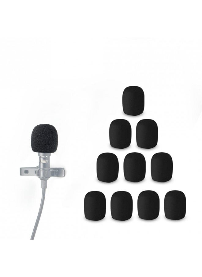 Morfone 10 Pack Lavalier Microphone Windscreen Foam Cover Headset Lapel Mic Mini Windscreen Cover