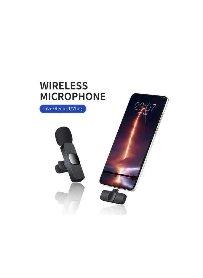 K9 1 Drag 2 Clip-on Small Portable Lapel Lavaliere Wireless Microphone (iOS, Android, PC)