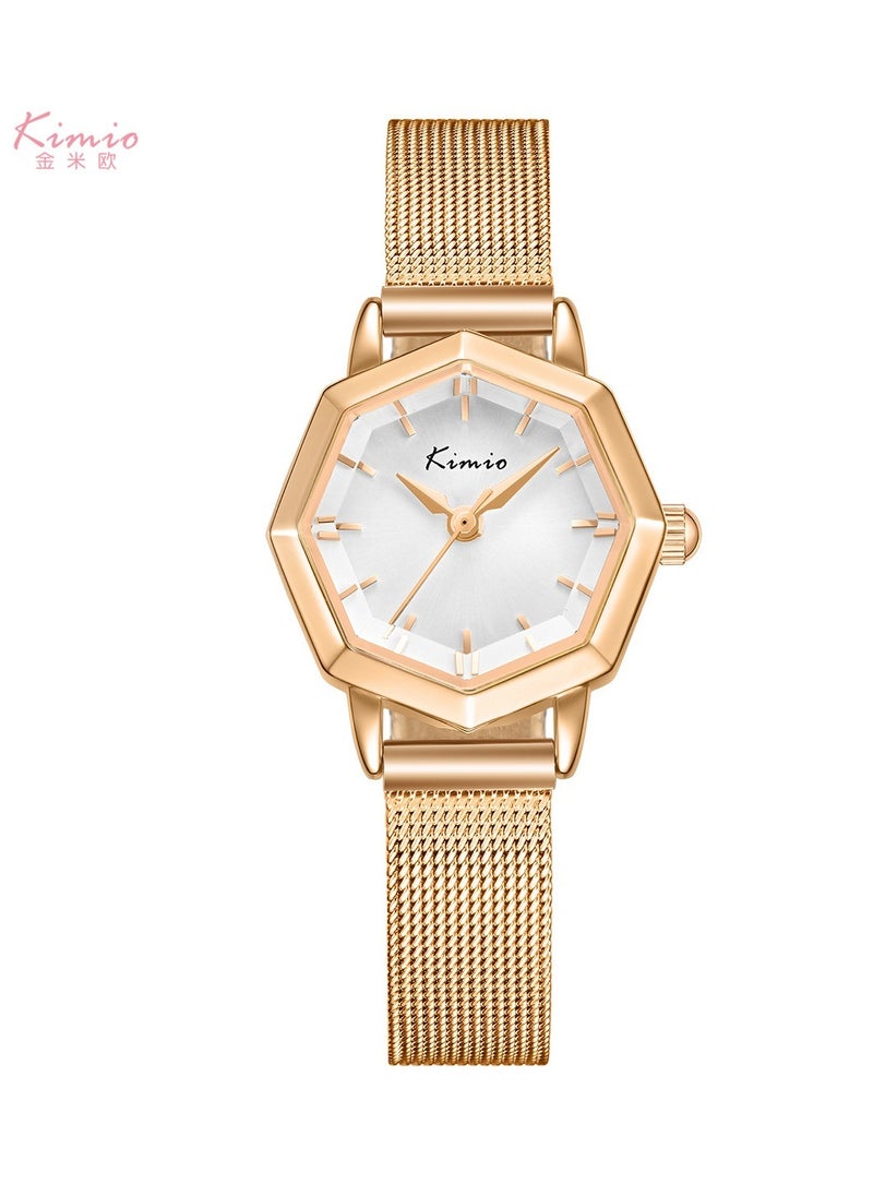 Ladies Business Fashion Polygonal Waterproof Quartz Watch