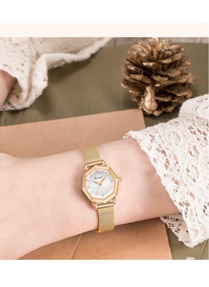 Ladies Business Fashion Polygonal Waterproof Quartz Watch