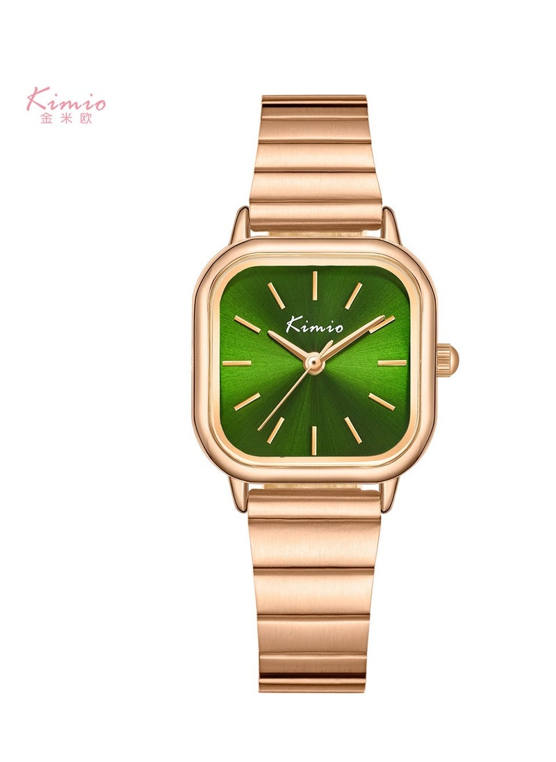 Ladies Business Fashion Square Waterproof Quartz Watch