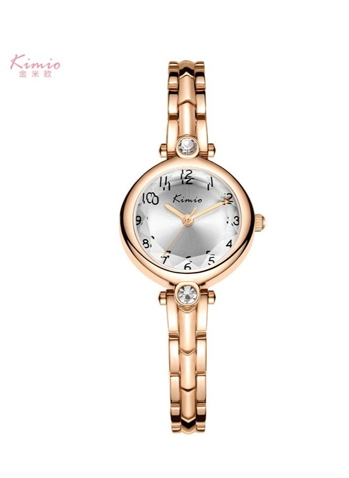 Ladies Fashion Simple Waterproof Bracelet Quartz Watch