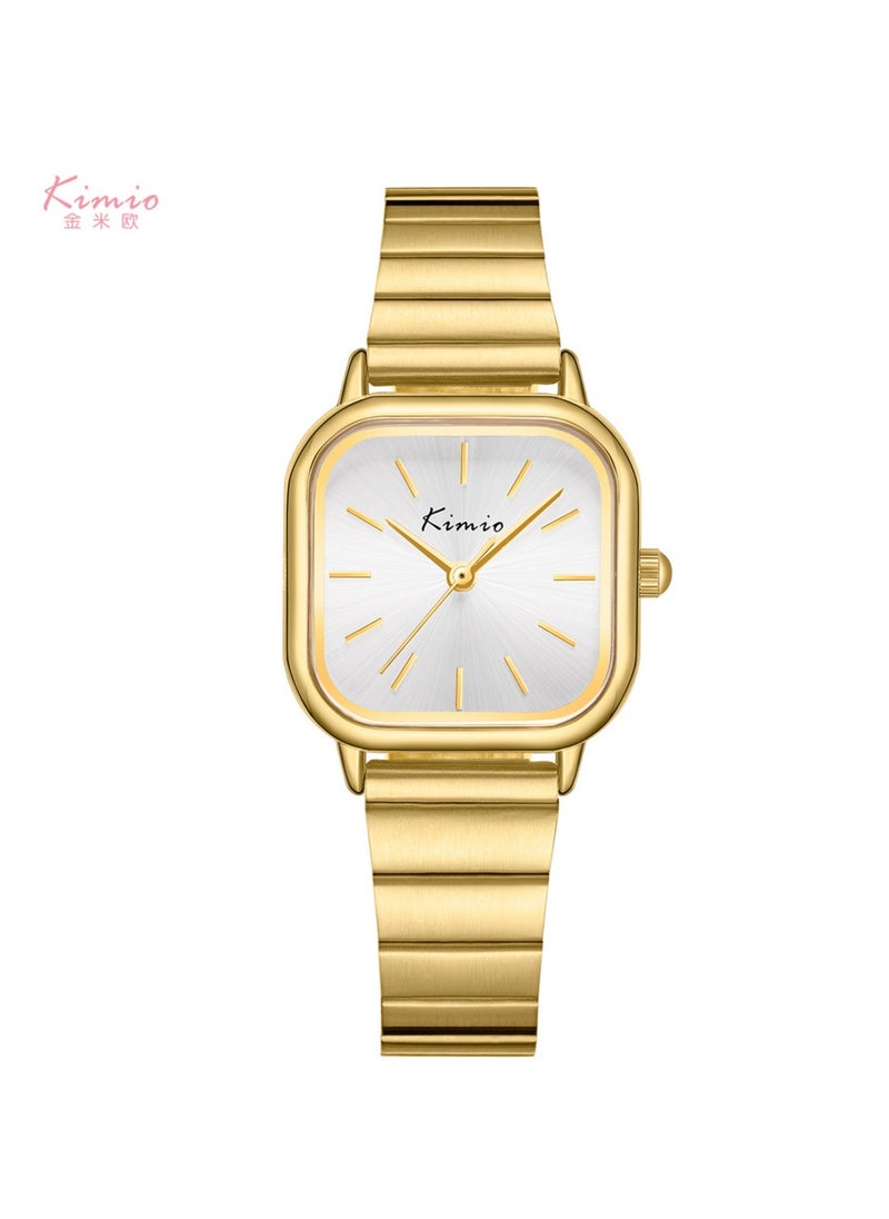 Ladies Business Fashion Square Waterproof Quartz Watch