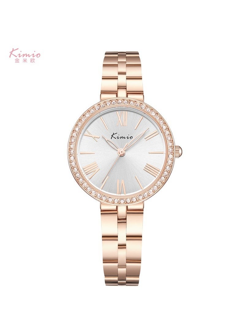 Ladies Fashionable Diamond Waterproof Quartz Watch