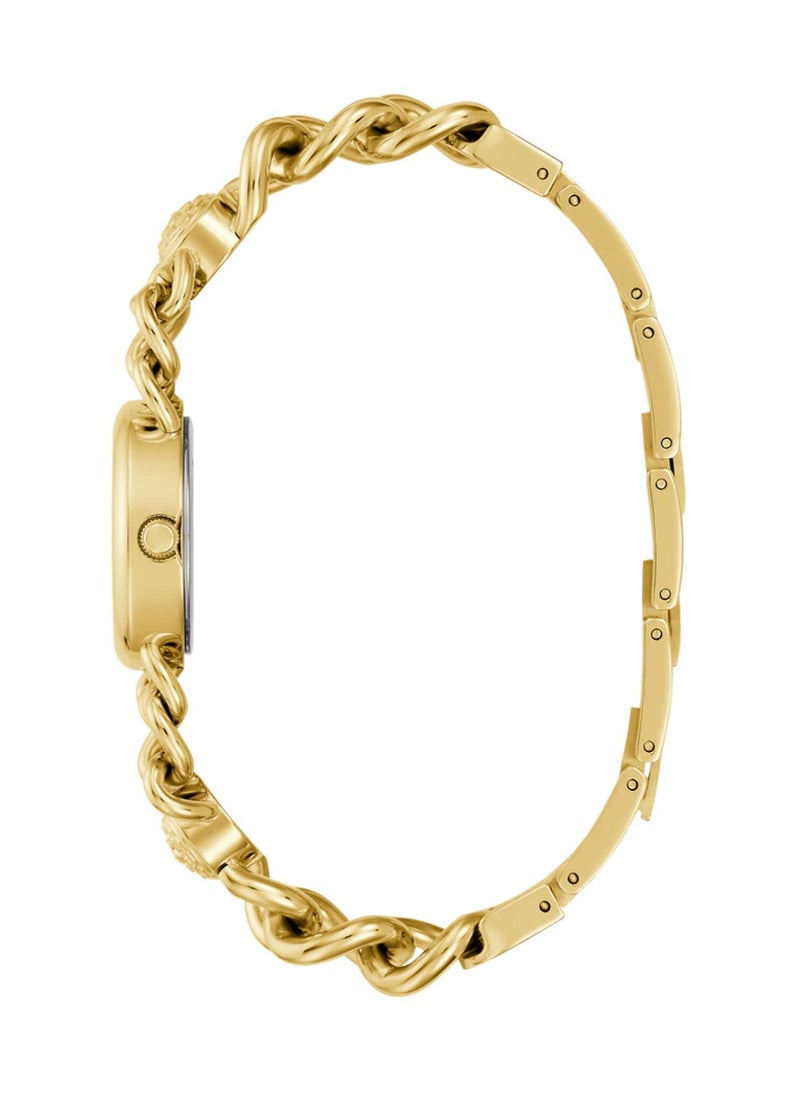 Ladies Gold Tone Analog Quartz Stainless Steel Watch GW0758L2 - 25mm