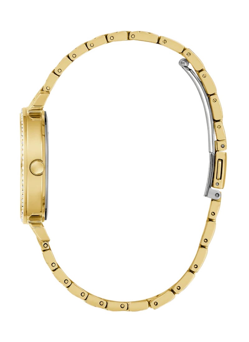 Enchantment Ladies Gold Tone Analog Quartz Stainless Steel Watch GW0763L2 - 32mm