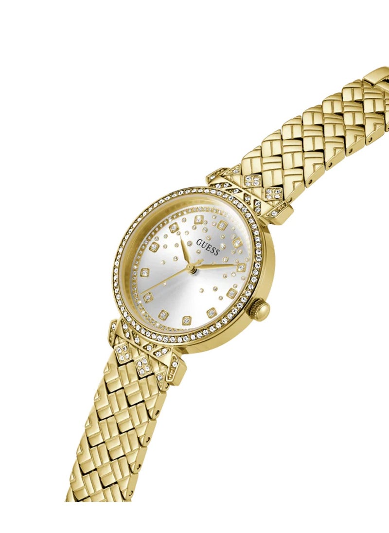 Enchantment Ladies Gold Tone Analog Quartz Stainless Steel Watch GW0763L2 - 32mm