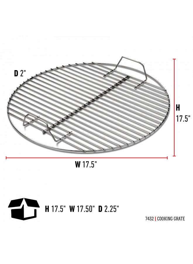 Weber Cooking Grate, 17.5 inches, Heavy Duty Plated Steel