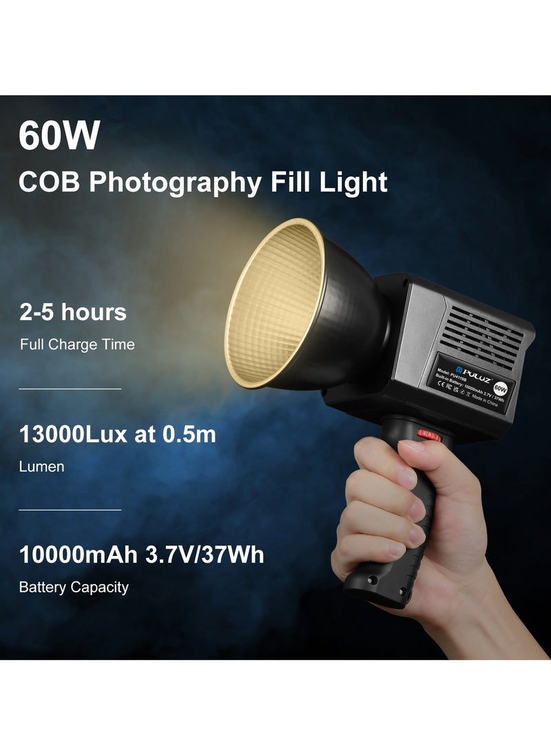 PULUZ 60W Studio Video Light 2500K-6500K Dual Color Temperature Professional Photography Fill Light