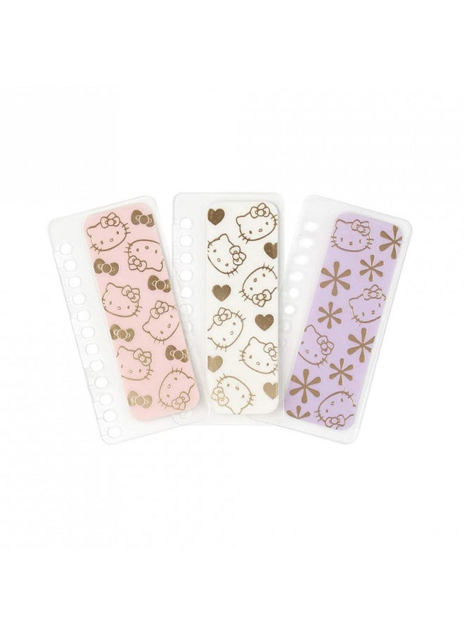 Hello Kitty X Erin Condren Designer Accessories - Mini Snap-in Bookmarks - 3 Pack. Compatible with Spiral Notebooks, Planners, Agendas or More. Fun and Functional