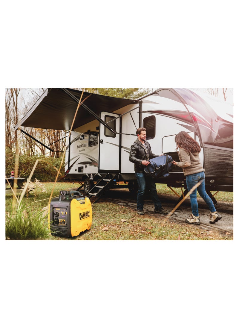 DEWALT Portable Inverter Generator, Silent, Rated Power 1800 Watts, 5L Petrol Tank, 7.5 Hrs Run time