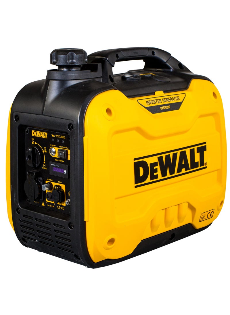 DEWALT Portable Inverter Generator, Silent, Rated Power 1800 Watts, 5L Petrol Tank, 7.5 Hrs Run time
