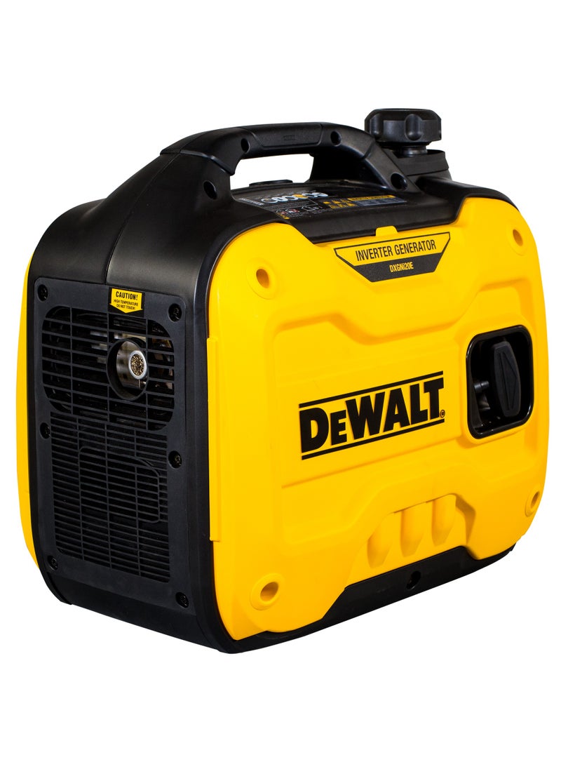 DEWALT Portable Inverter Generator, Silent, Rated Power 1800 Watts, 5L Petrol Tank, 7.5 Hrs Run time
