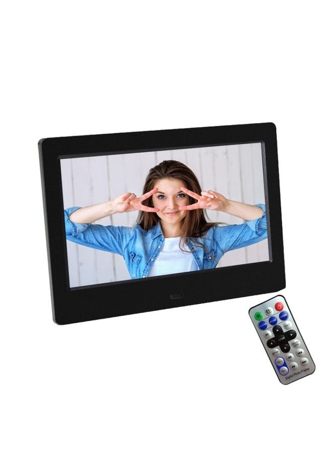 DPF-706 7 inch Digital Photo Frame LED Wall Mounted Advertising Machine, Plug:UK Plug(Black)