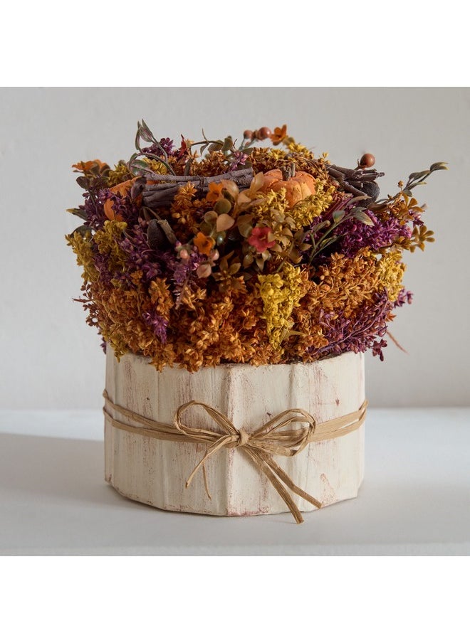 Caven Harvest Arrangement in Round Planter 18 x 18 x 20 cm