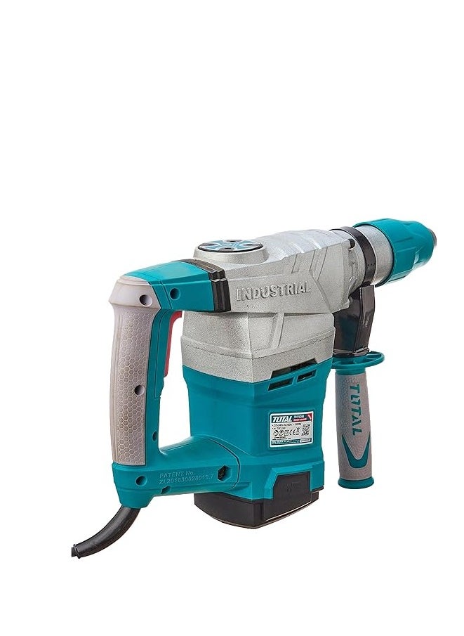 Total Electric Rotary Hammer (SDS Max) TH116386 - 1600W Powerful Concrete Drill with Anti-Vibration System for Efficient Drilling and Chiseling