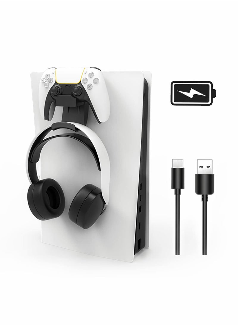 PS5 Controller and Headset Charging Station with Holder