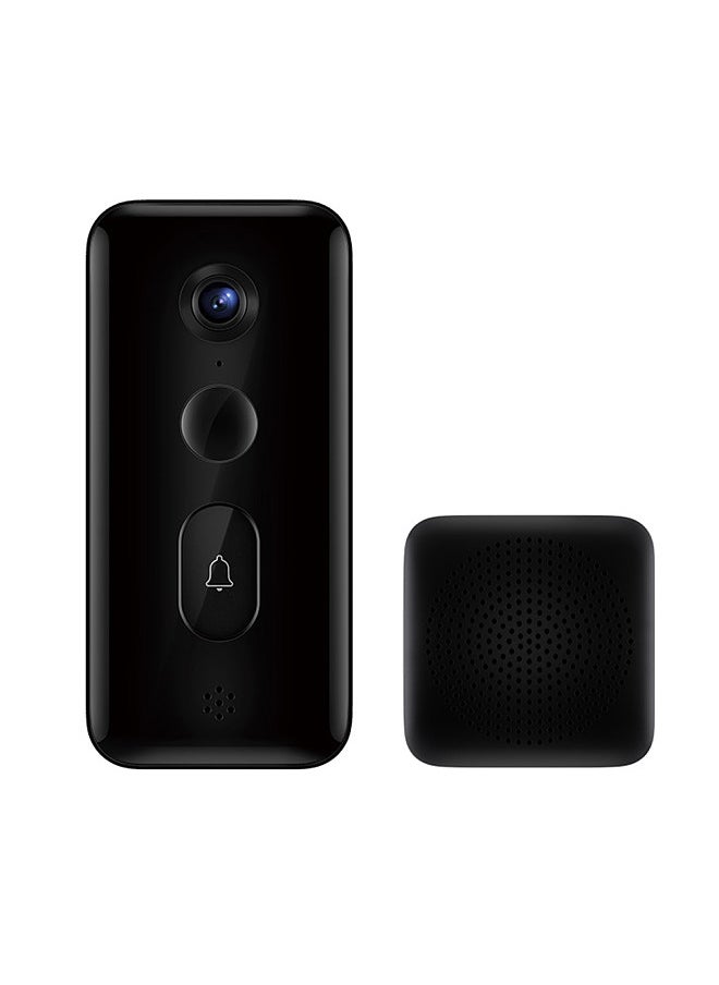 Smart Doorbell,Home Wireless Security Camera, 2K Ultra-clear Infrared Night Vision, 180° Wide View, Two-way Audio Phone Alerts, for Real-time Supervision