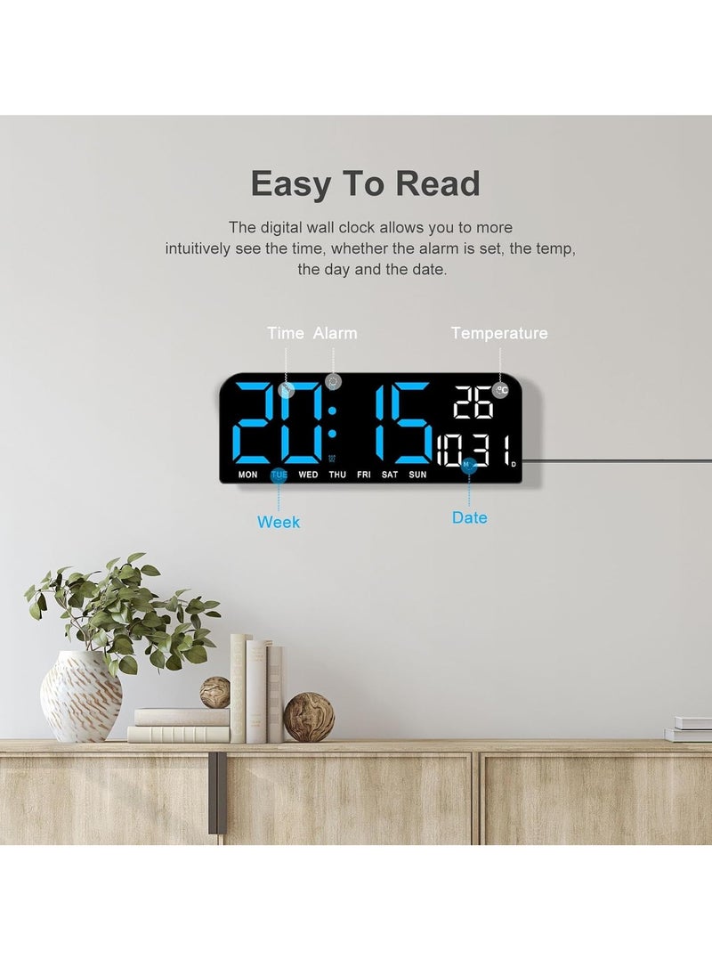 LED Digital Wall Clock Decorative, 10