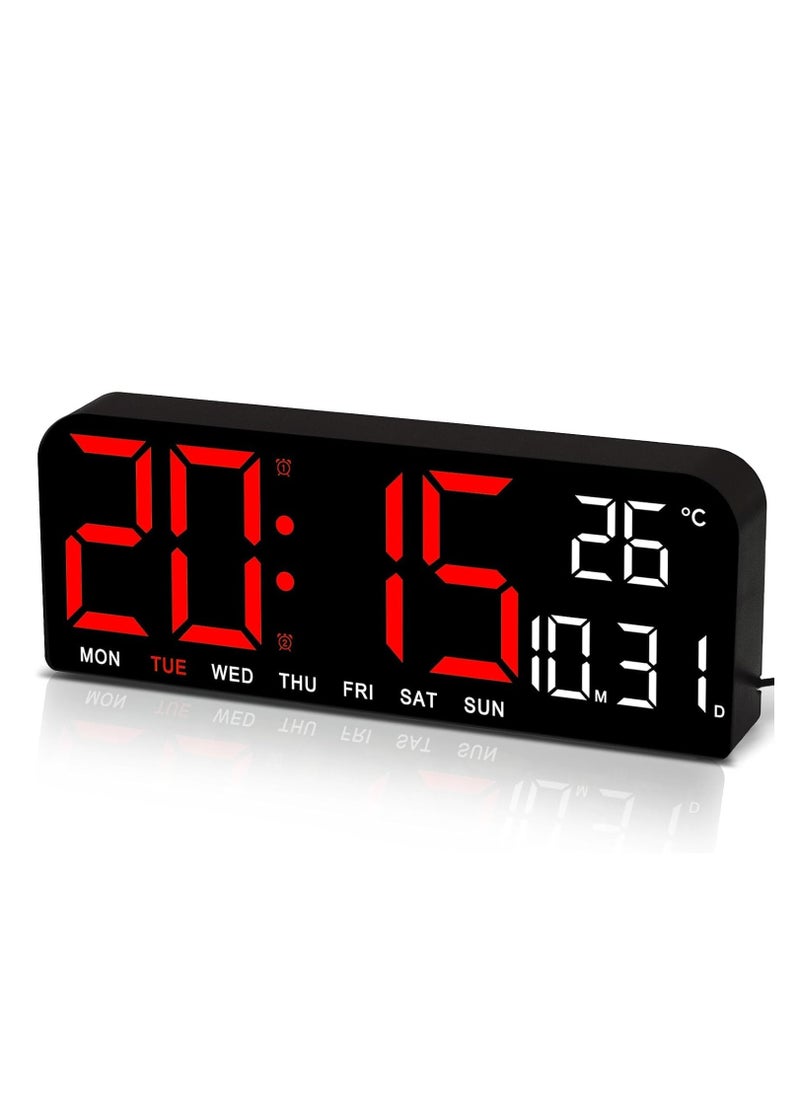 LED Digital Wall Clock Decorative, 10