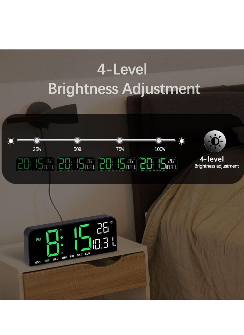 LED Digital Wall Clock Decorative, 10