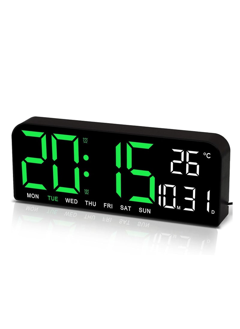 LED Digital Wall Clock Decorative, 10