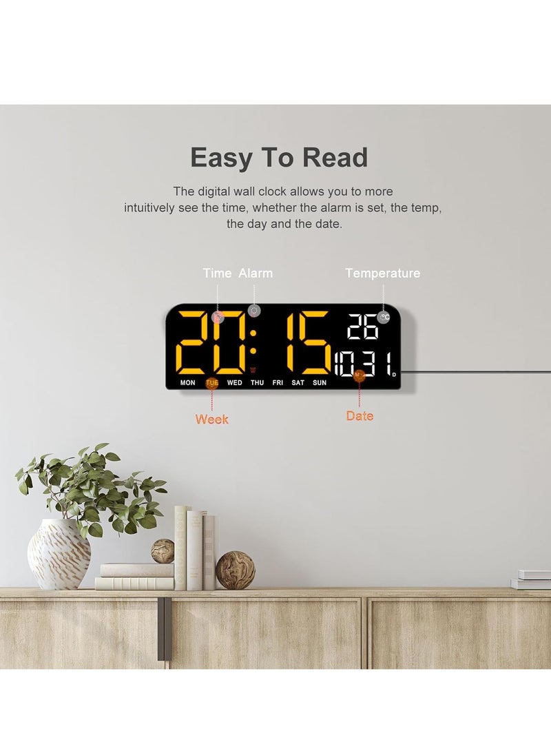 LED Digital Wall Clock Decorative, 10