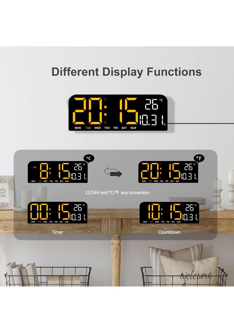 LED Digital Wall Clock Decorative, 10