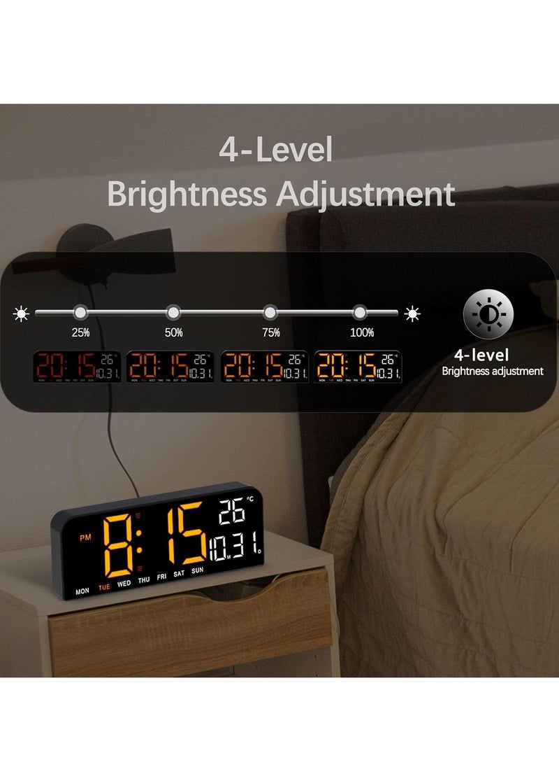 LED Digital Wall Clock Decorative, 10