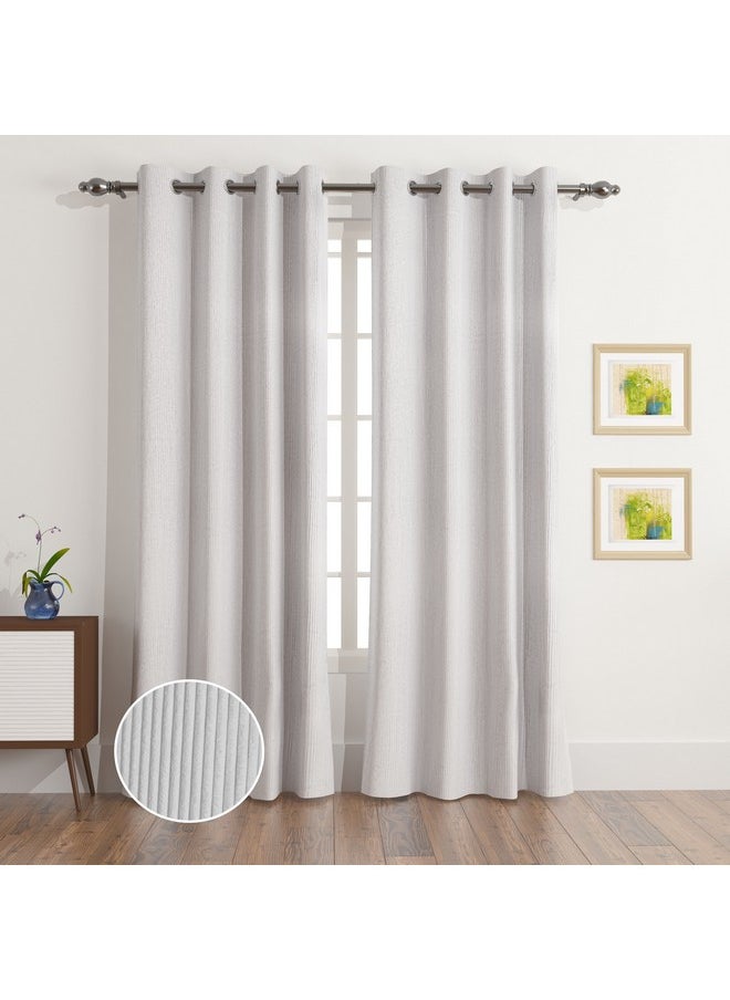 VelvetEase 2-Piece Corduroy Curtain Set 140 x 300 cm