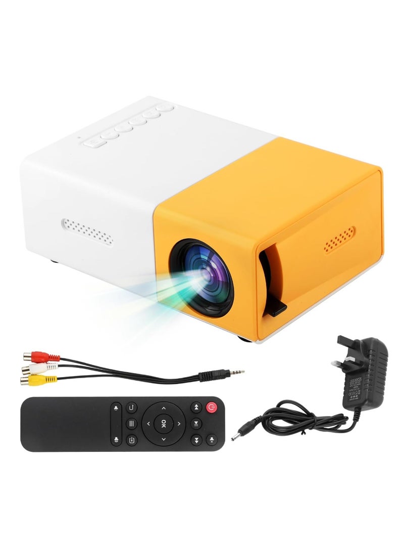 YG300 Smart Projector Mini Projector Portable Projector for Cartoon Movie And Matches Mini LED Projector 1080P Full HD Outdoor Projector With HDMI USB Interfaces And Remote Control