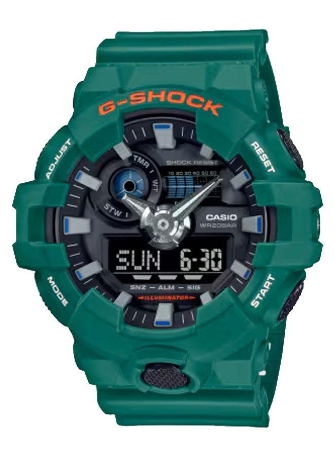 Men’s GA-700SC-3A Digital Analog Watch – Shock Resistant, 200M Water Resistance, Bold Two-Tone Design