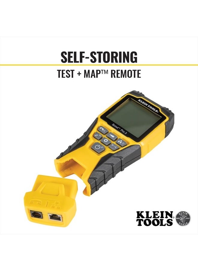 KLEIN TOOLS VDV501-851 Cable Tester Kit with Scout Pro 3 for Ethernet / Data, Coax / Video and Phone Cables, 5 Locator Remotes