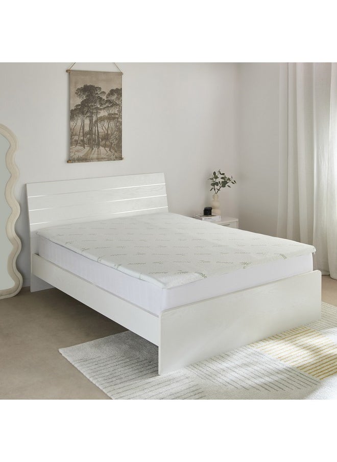 Relax Bamboo Memory Foam Queen Mattress Topper 150 x 200 x 4 cm