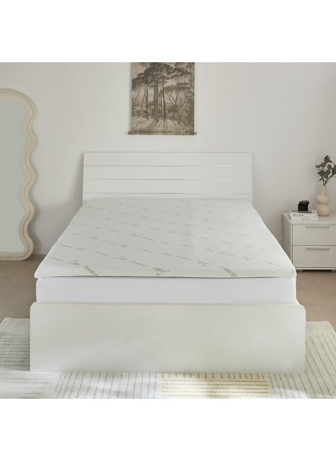 Relax Bamboo Memory Foam Queen Mattress Topper 150 x 200 x 4 cm