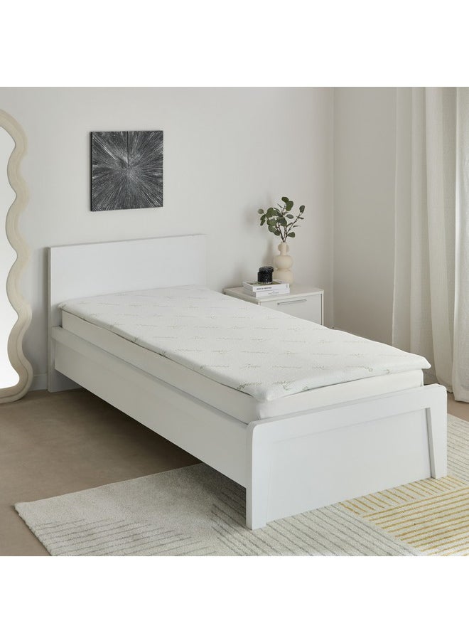 Relax Bamboo Memory Foam Single Mattress Topper 90 x 200 x 4 cm