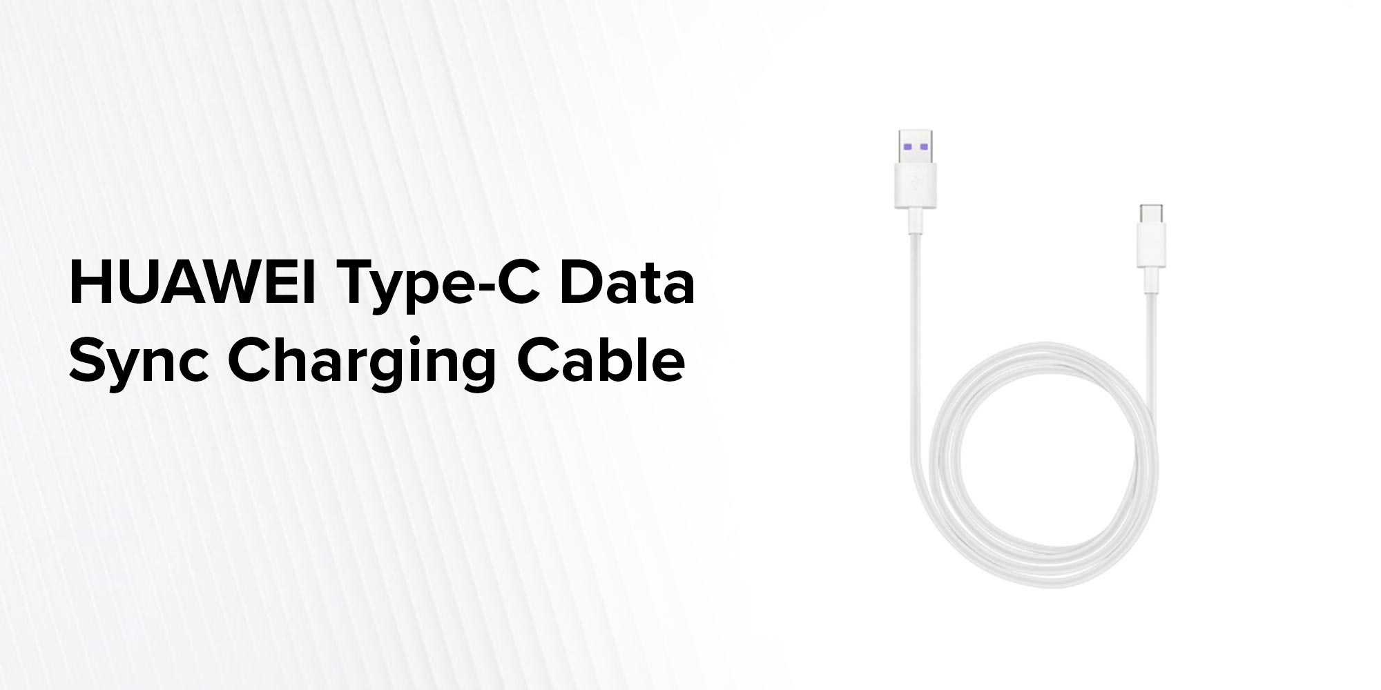 Type-C Data Sync Charging Cable White