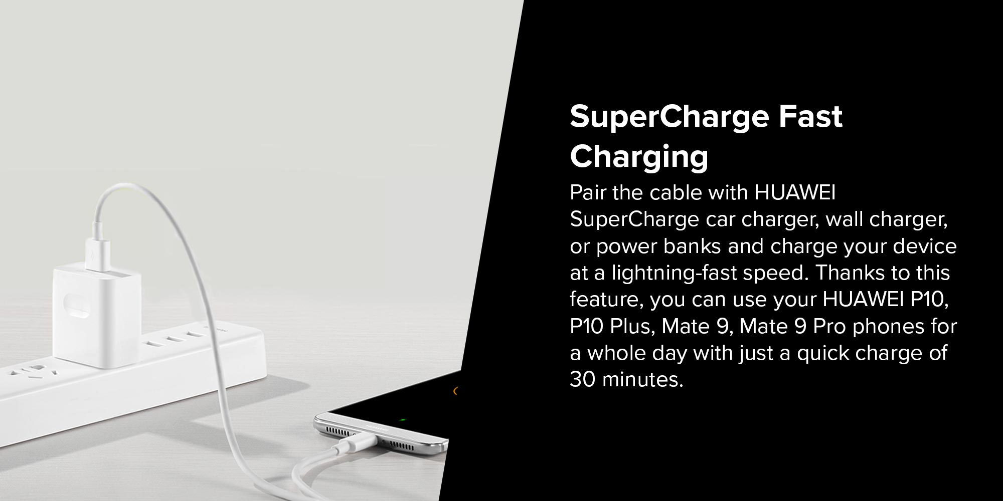 Type-C Data Sync Charging Cable White