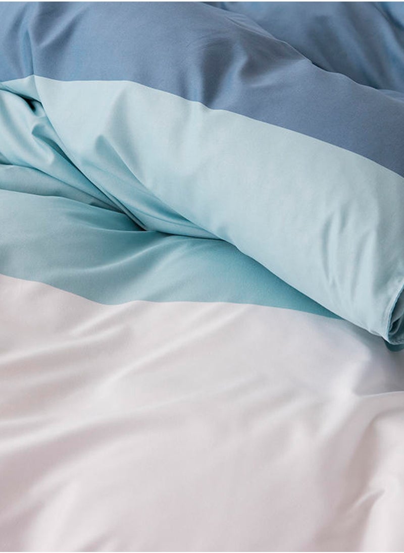 4Piece Bed Sheet Set Polyester Soft Quilt Cover With 1Quilt Cover 200x230 cm 1 Flat Sheet and 2 Pillowcases