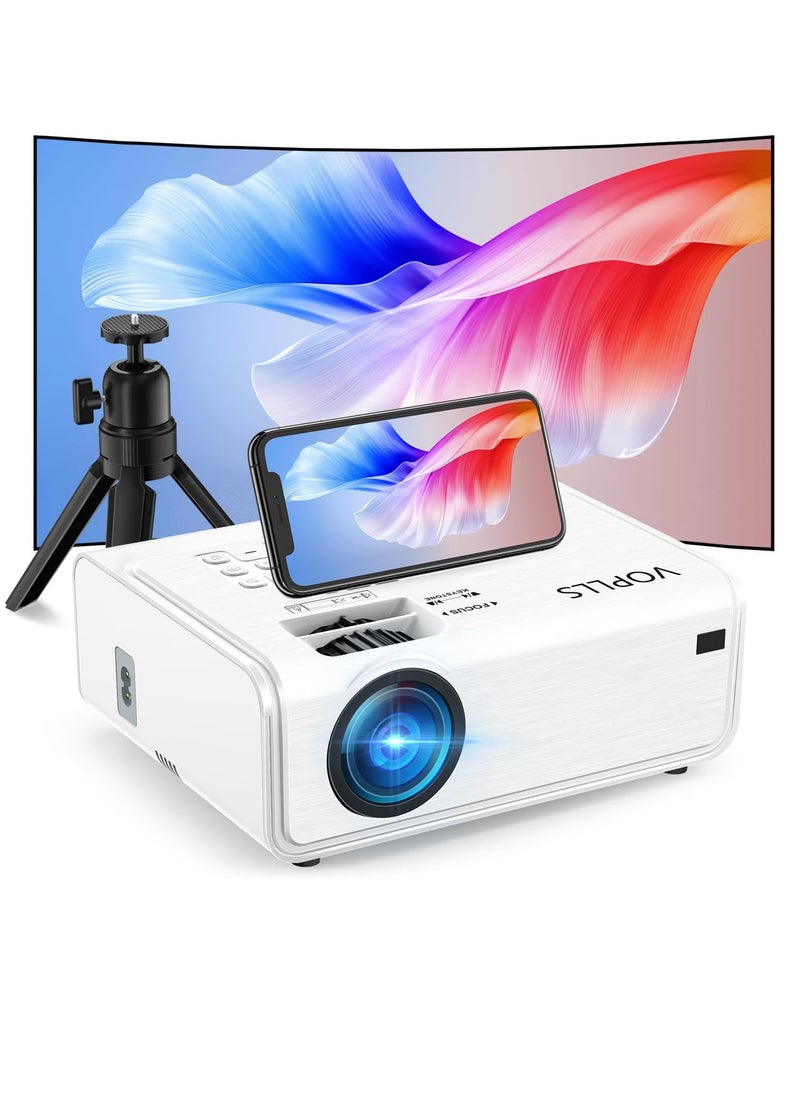 Projector with WiFi and Bluetooth, 2023 Upgraded 5G Native 1080P Projector, 380ANSI Outdoor Projector 4K Support, ±50°/4P/4D Keystone, 50% Zoom, Compatible with TV Box/USB/PC/iOS/Android Phone | ‎M03H | LSQK