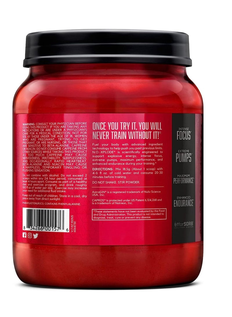 N.O.-XPLODE Pre Workout Powder Watermelon, 60 Servings