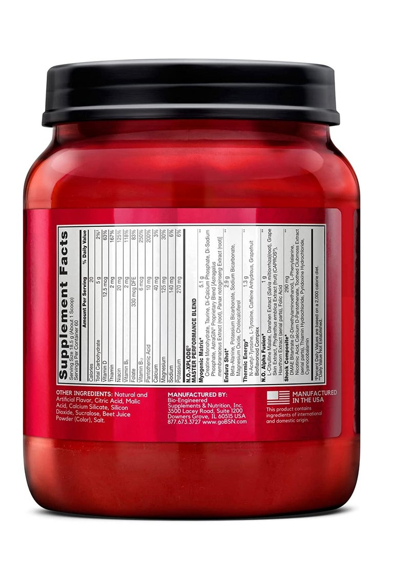 N.O.-XPLODE Pre Workout Powder Watermelon, 60 Servings