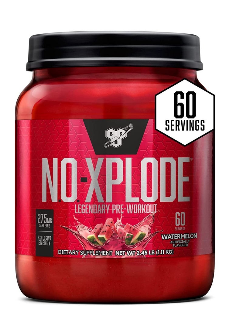 N.O.-XPLODE Pre Workout Powder Watermelon, 60 Servings