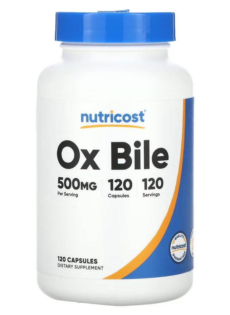 Nutricost Ox Bile 120 Capsules 120 Serving