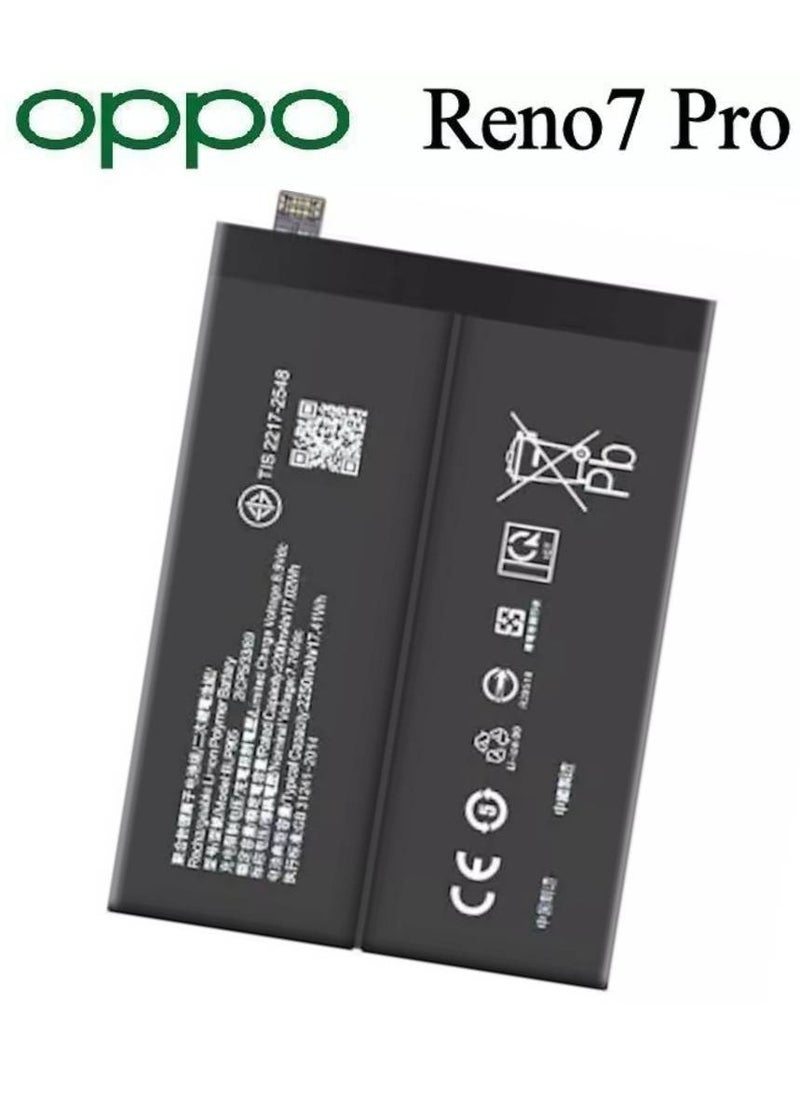 Replacement Internal Battery BLP905 Compatible For Oppo Reno 7 Pro Black